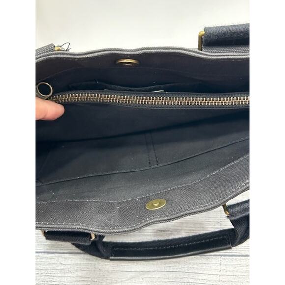 Feed Project Womens Crossbody Bag Minimalist Handbag Tote Zipper Closure Black - Picture 5 of 10